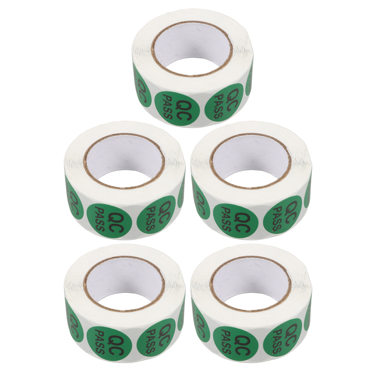 5 Rolls Round Quality Control  - огляд і ціна Sticker Label Roll