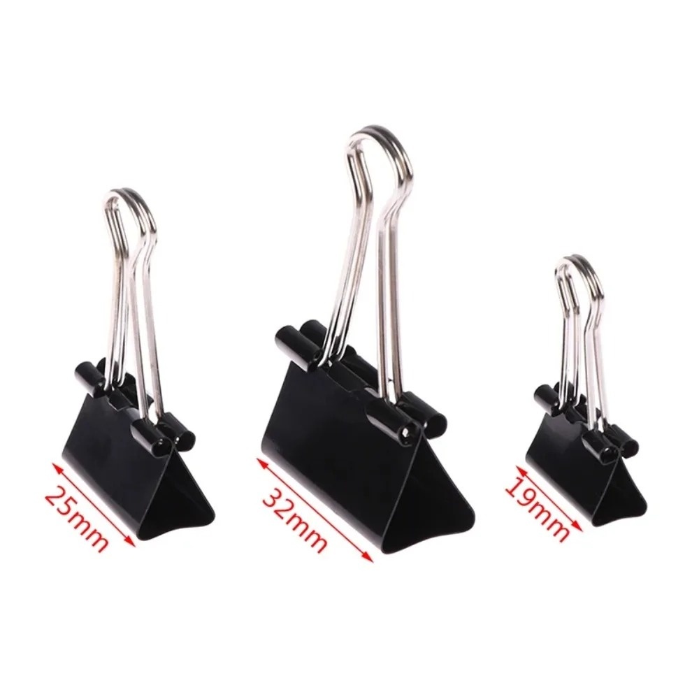 10Pcs Foldback Metal Binder Cl - огляд і ціна Binder Clip Assorted