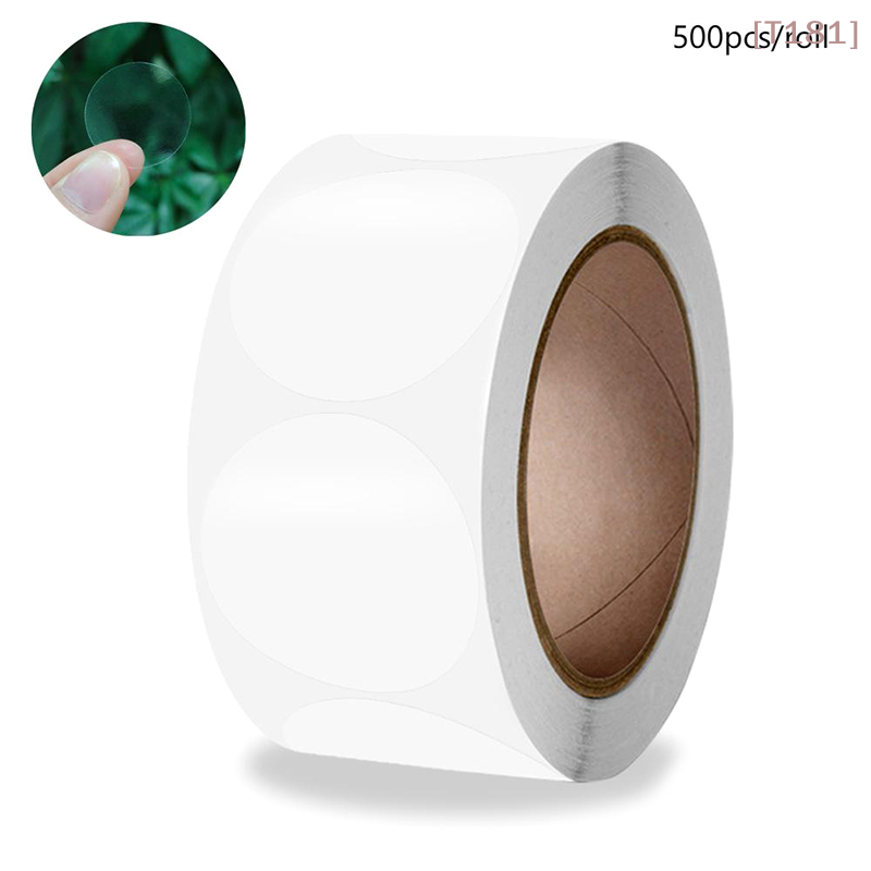 500pcs/roll Round Transparent  - огляд і ціна Sticker Label Roll